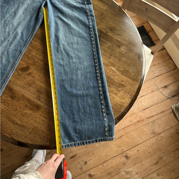 House of Harlow 1960 Blue Flare Jeans with Studs - Picture 9 of 10